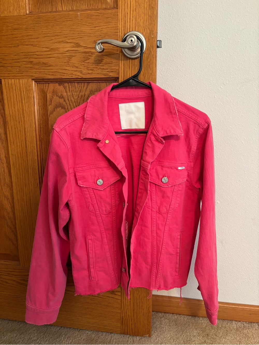 Women's Pink Denim Jacket Mother Superior